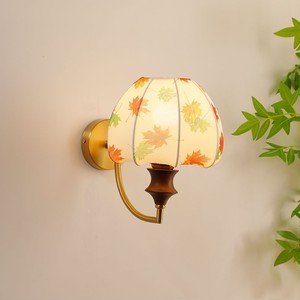 Lámpara de pared de tela de estilo retro, fuente de luz LED, base de bombilla E26, control de interruptor para dormitorio, sala de estar - Product Image 1