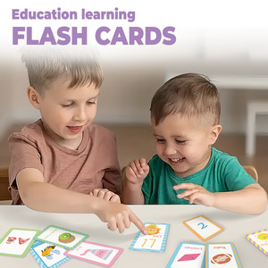58 miếng trẻ em học tập Flashcards Toddler giúp tìm hiểu đối tượng số chơi trò chơi bảng chữ cái THẺ FLASH - Product Image 5