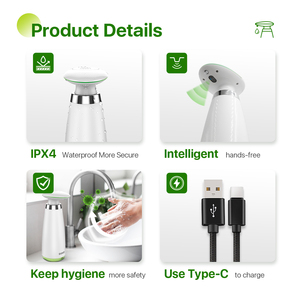 <span class=keywords><strong>Precio</strong></span> barato Baño Cocina Sensor infrarrojo automático <span class=keywords><strong>Dispensador</strong></span> <span class=keywords><strong>de</strong></span> jabón <span class=keywords><strong>de</strong></span> espuma líquida - Product Image 2