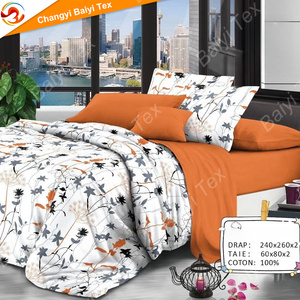 Phi phong cách tùy chỉnh logo thắp sáng 2 nơi Luxe mô hình hoa tấm ga trải giường nữ hoàng Kích thước 3D bedding Set - Product Image 3