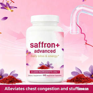 זעפרן לחלץ כמוסות ג 'לטין קשה-תוספת צמחים עבור יופי חסינות אנרגיה & בריאות לב 60 כמוסות/בקבוק - Product Image 6