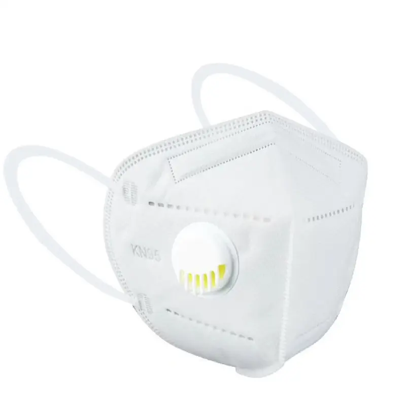 Vente directe d'usine 5 plis Kn95-Mask personnalisé avec valve Masque facial pour adultes Respirateurs et masques