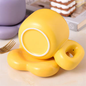 Taza de café de cerámica resistente a altas temperaturas de Color barato de alta calidad de nuevo diseño Harmony - Product Image 5