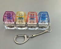 Jouet anti-stress clavier, porte-clés anti-stress, bouton de pression, bouton de clic pour les doigts, cadeau anti-stress, bande lumineuse clignotante