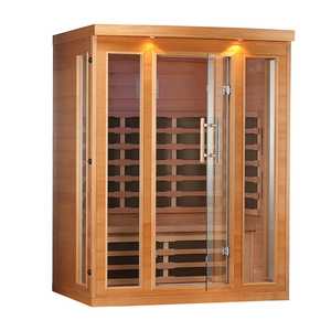 Calentador infrarrojo moderno para exteriores, madera maciza, 3 hombres, <span class=keywords><strong>Halo</strong></span>, Saunas infrarrojos lejanos, tamaño del hogar, Panel de Control de computadora interior, 57X52X80 - Product Image 3