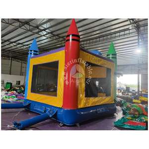 13フィートトランポリンおもちゃインフレータブルボウンスハウスインフレータブルトランポリンクレヨンバウンスハウス子供大人ジャンプ - Product Image 3