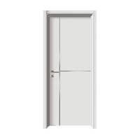 Portes en bois MDF de style minimaliste moderne de haute qualité, isolation acoustique, design imperméable, porte d'entrée en bois pour l'intérieur