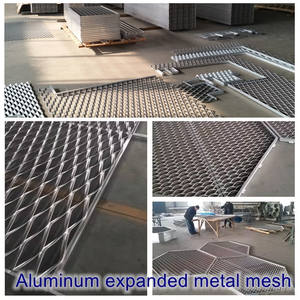 <span class=keywords><strong>Prix</strong></span> des panneaux de treillis métallique expansé en diamant de feuille étirée décorative en aluminium de 2mm pour le revêtement de façade - Product Image 5