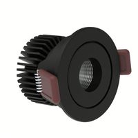 Spots encastrés LED à intensité variable, indice de fidélité des couleurs élevé Ra97, garantie 3 ans, 7W/10W/20W, aluminium, indice de protection IP44, utilisation hôtelière, 15-38