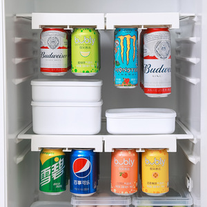 Fridge Hanging Shelf Can Storage Rack Beverage Organizer Scalable Movable 1 Layer For <b>Beer</b> Cola Soda - Product Image 2