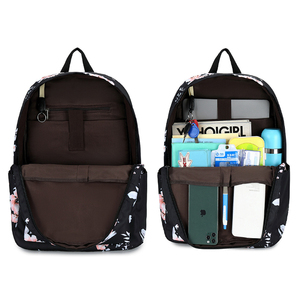 Sac à dos d'école de logo personnalisé de haute qualité avec boîte à lunch Ensemble durable de sac Ados pour enfants avec doublure en nylon et polyester - Product Image 2