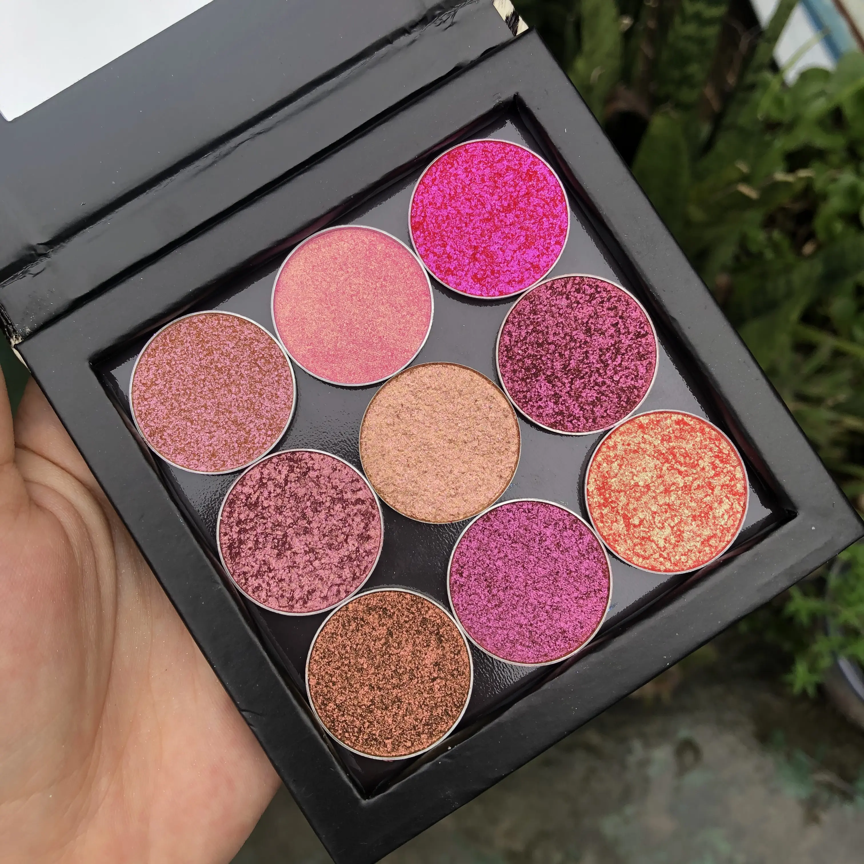 Private Label Makeup Duochrome Eyeshadow Palette Cosmetics High Pigment Custom Palette
