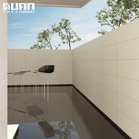 Carreaux de céramique en marbre beige mat pour sol et mur extérieurs 600x1200x18mm
