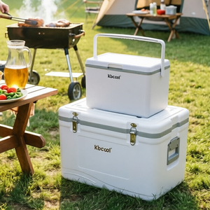 9L 30L 2PCS Plastic Cooler <b>Box</b> Set Outdoor <b>Camping</b> BBQ Freeze Food Fruit Beverage <b>Storage</b> Ice Chest Cool KBUC030 KBUC030 - Product Image 6