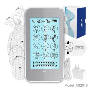 Estimulador muscular recargable Tens Unit, 2ª generación, 12 modos y 4 almohadillas mejoradas para alivio y gestión del dolor Natural