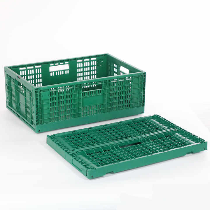 Foldable Small Stackable Plastic Vegetable Fruit Mesh Crates for ...