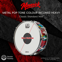 14 Inch Snare Drum Professional Acoustic Percussion Instrument with Heavy Duty Hardware for Stage Performance