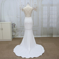 Robe de mariée ornée de perles, tenue spéciale en dentelle, style sirène, corsage, robes de mariage, chine