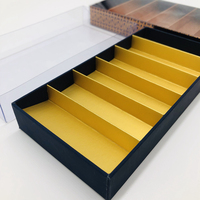 Maßgefertigte Buchförmige Schokoladengeschenkbox Starre Karton-Bonbon-Trüffel-Praline-Verpackung mit Logo Großhandel