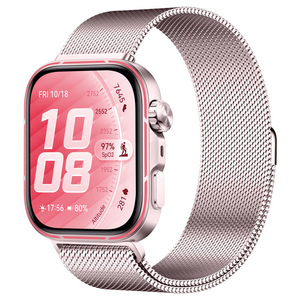 Bracelet de montre en maille milanaise magnétique premium pour <span class=keywords><strong>Huawei</strong></span> Fit 5 Pro Fit 4 Fit 3, bracelet en acier inoxydable à tissage uni - Product Image 1