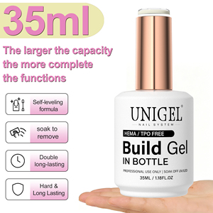 UNIGEL 35ml Grote Capaciteit Builder <span class=keywords><strong>Gel</strong></span> Fles UV LED Nagellak Verlengingsgel Salon Gebruik Soak Off Groothandel OEM ODM Op Maat - Product Image 1