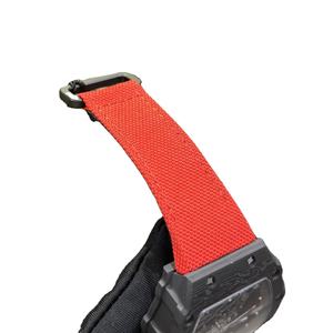 Montre automatique en fibre de carbone haut de gamme personnalisée pour hommes, boîtier noir avec bracelet rouge, montre mécanique - Product Image 6