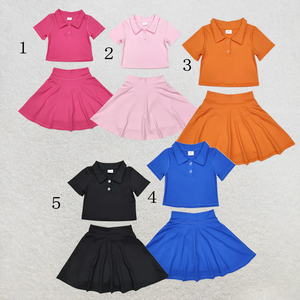 Ensemble prêt à expédier pour bébés filles : hauts sans manches et shorts à volants – Tenue de yoga et de sport - Product Image 3
