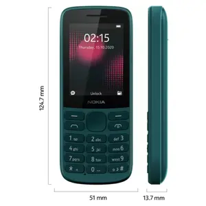 Grosir Nokia215 ponsel fitur 2 kartu SIM 2.4 inci Radio FM nirkabel 1150mAh Keyboard ponsel 4G