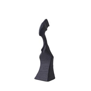 Modern Minimalist Glazed Black Abstract Figure Sculpture Soft <strong>Matchstick</strong> Man <strong>Model</strong> <strong>for</strong> Room Entrance Living Room Desktop - Product Image 3