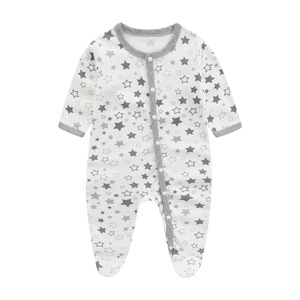 Combinaisons pour bébé 100% coton à boutons <span class=keywords><strong>avec</strong></span> imprimé animal mignon, douces, respirantes, unisexes, pour bébés de 0 à 1 an - Product Image 6