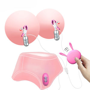 Kotak Khusus Gratis - Penjepit Puting Getar Klip Payudara <span class=keywords><strong>Stimulator</strong></span> Vibrator Berkabel Telur Mainan Seks untuk Wanita Pasangan Kesenangan - Product Image 1
