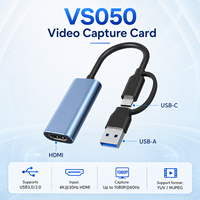 Tarjeta de Captura USB3.0 HDMI 1080P60 4K30, Entrada USB-A y Tipo-C, Doble Conector, Sin Controladores, para Transmisión en Vivo de Juegos y Teléfonos