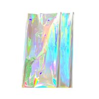 Nappe en feuille d'aluminium en plastique imprimé laser arc-en-ciel pour la décoration de table de dessert de fête d'anniversaire fournitures de comptoir de bar