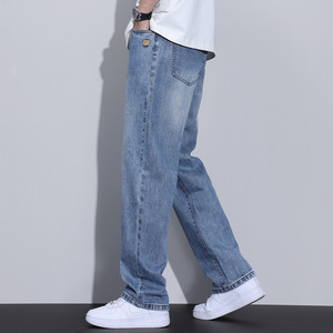 Haute qualité brodé Vintage mode hommes jean pantalon personnalisé homme bleu Baggy <span class=keywords><strong>Denim</strong></span> jean pantalon pantalon pour hommes jean - Product Image 5