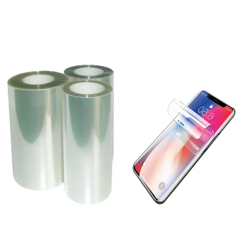 Hot selling Full Cover Hydrogel TPU Protective Film Raw Material Soft Screen Protector Roll Material for Tablet Phone Computer