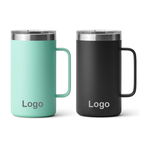 24oz 304 Stainless Steel Eco-Friendly Minimalist Beer/Wine <b>Coffee</b> Thermos Mug with 6-12 Hours Thermal Insulation for Home Travel - Product Image 1