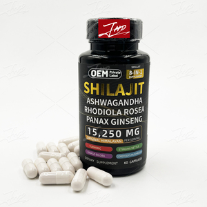 JHD OEM al por mayor a granel ácido fúlvico 85 + Mineral Natural Himalayan Shilajit extracto cápsula para Soporte de Energía memoria cerebral - Product Image 3