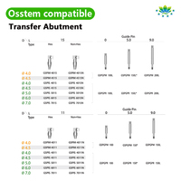 Coping de transfert à plateau ouvert compatible OSSTEM en acier inoxydable pour empreinte d'implant dentaire Mini/Régulier OEM ODM Personnalisé