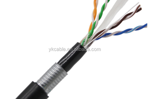 Cable U/<span class=keywords><strong>UTP</strong></span> <span class=keywords><strong>F</strong></span>/<span class=keywords><strong>UTP</strong></span> Cat5e Blindado de Acero, 4 Pares, 8 Hilos, Cobre Puro, Blindaje de Aluminio, para Exteriores, Resistente a Ratas - Product Image 6