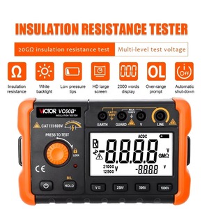 เครื่องทดสอบความต้านทานฉนวนดิจิตอล Vc60b+ หน้าจอ LCD ความละเอียดสูง แสดงผล 5000 คำ พร้อมฟังก์ชั่นเขียนด้วยลายมือ - Product Image 2