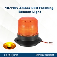 20 Stück superhelle LED-Blinkleuchten, DC10–110 V, bernsteinfarbenes Sicherheitswarnlicht, Zubehör für Gabelstapler, Auto und LKW
