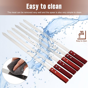 Stainless Steel Grilling Skewers <b>Tools</b> Set Barbecue Grill <b>Tool</b> Utensils <b>BBQ</b> Skewer for Koobideh/Persian/Armenian/Turkish Style - Product Image 3
