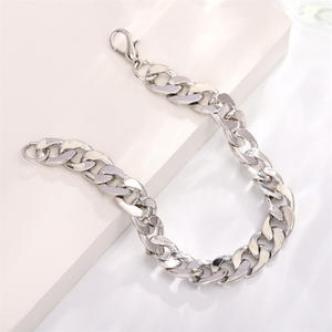 Pulsera de Cadena Dorada Tiyo para Hombre, Diseño Geométrico Hexagonal, Aleación de Zinc, Joyería de Moda, Estilo Hip Hop, Pulsera de Eslabones Anchos - Product Image 4