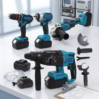 Ventes d'usine : Kit combiné d'outils électriques 18V/21V, ensemble de tournevis sans fil, perceuse sans fil sans balais, perceuses électriques