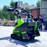 CE EPA Diesel Mini-Frontlader Kompaktlader mit Kubota-Motor 200-750kg Traglast Hydraulischer Antrieb für Hof, Landwirtschaft und Kompaktbau