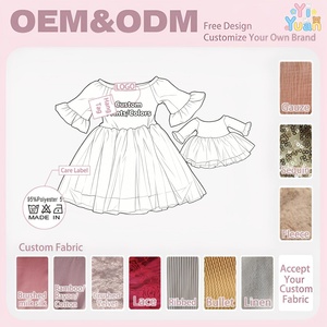 Vestito Tutu Personalizzato con Paillettes Rosa, Abito <span class=keywords><strong>da</strong></span> <span class=keywords><strong>Principessa</strong></span> 18 Pollici per Bambine, 3-10 Anni - Product Image 2