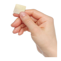 50 Pièces en Gros d'Ornements en Bois, Pièces Carrées d'Angle en Bois Brut de 1 Pouce pour Bricolage et Lettrage, Dropshipping