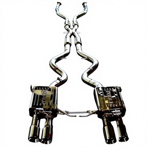 ท่อไอเสียด้านหลังแบบ SS304ของกระแสน้ำวนสำหรับ E90 M3 V8 E93ระบบ4.0L แบบเหวี่ยงพร้อมชุดหัวเชื่อมท่อ X ประสิทธิภาพสูง - Product Image 1