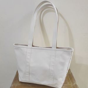 Bolsa de Tela de Lona de Algodón Reutilizable y Ecológica con Logotipo Personalizado Bordado, Asa de Cuerda y Cierre de Cremallera - Product Image 3