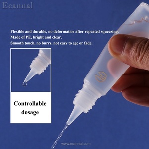 Botella de Plástico PE de 30 ml con Tapón de Rosca de PS y Punta de Gotero para Líquidos, Aceites, Adhesivos, Tintas y Pigmentos, Marca Ecannal - Product Image 4